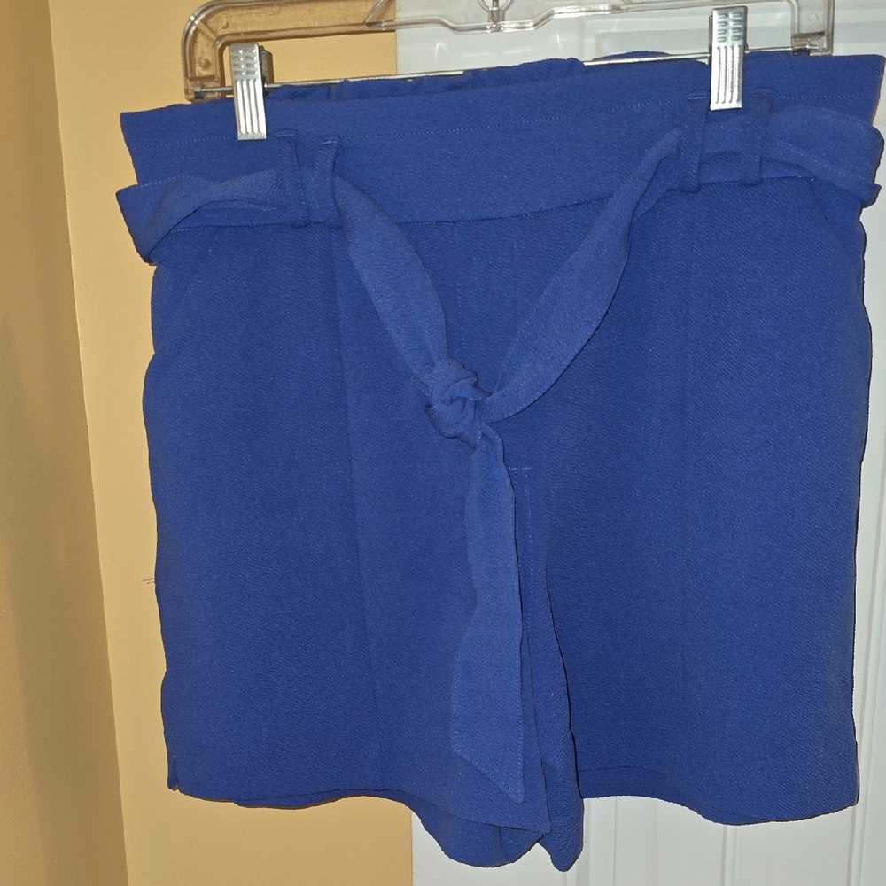 Maurices Royal Blue Shorts with Tie-Front